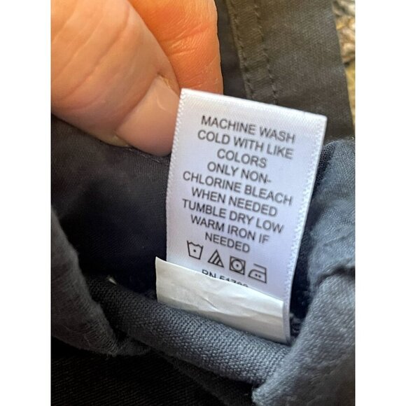 Maurice’s Charcoal Grey Cotton Structured Button Up Casual Jacket M Pockets - Picture 3 of 7